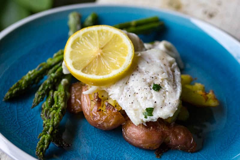 Traeger Walleye with Lemon Cream Sauce