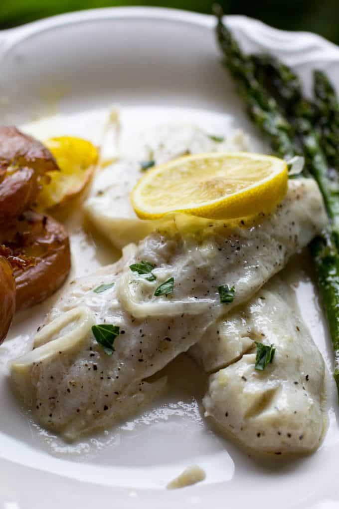 Traeger Walleye with Lemon Cream Sauce