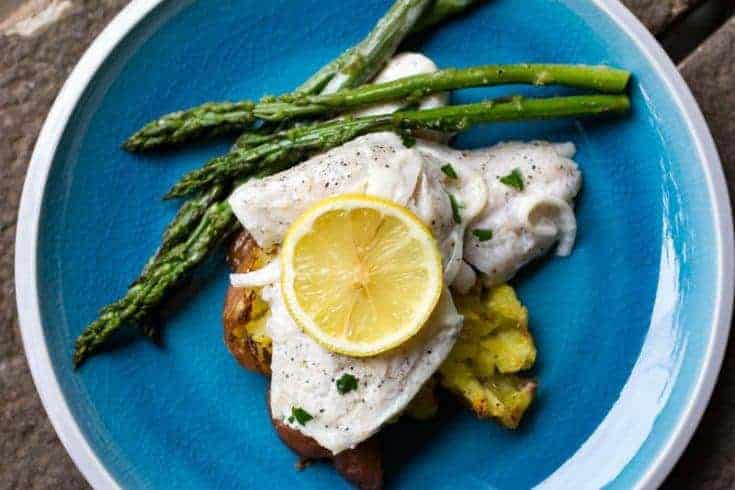 Traeger Grilled Walleye with Lemon Cream Sauce