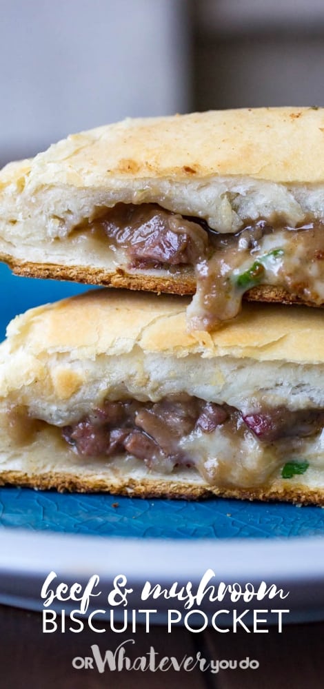 Beef and Mushroom Biscuit Pocket