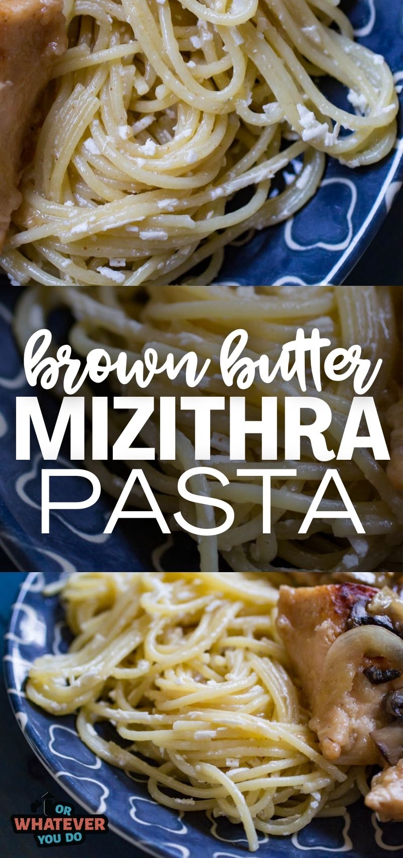 Brown Butter Mizithra Pasta