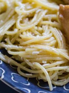 Browned Butter and Mizithra Pasta
