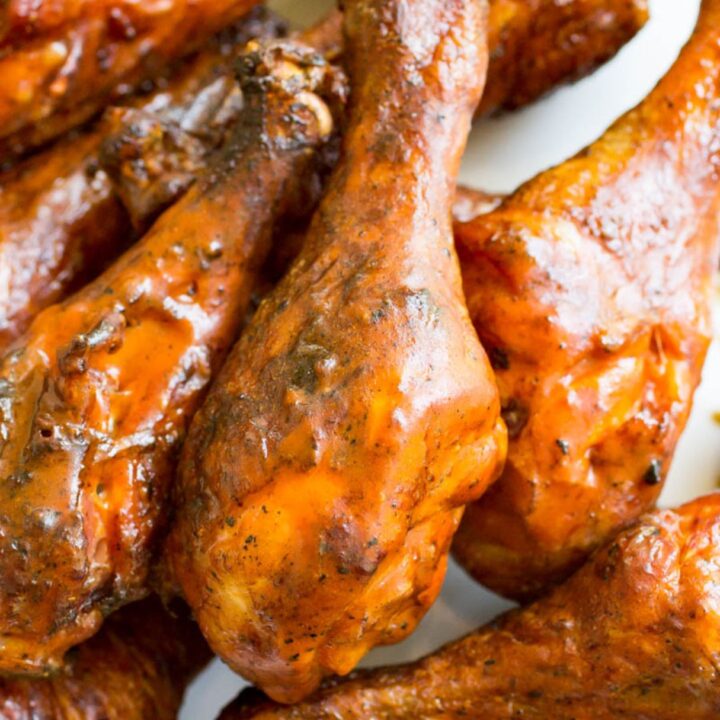 Traeger Grilled Buffalo Chicken Legs