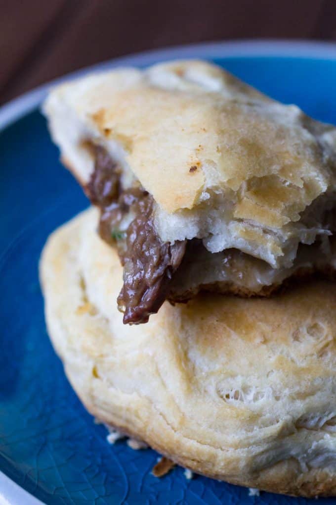 Traeger Beef & Mushroom Biscuit Pocket