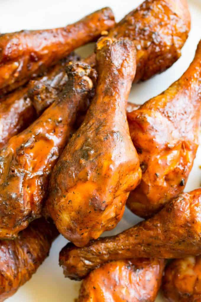 Traeger Grilled Buffalo Chicken Legs