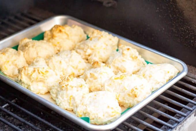 Traeger Grilled Cheddar Bay Biscuits