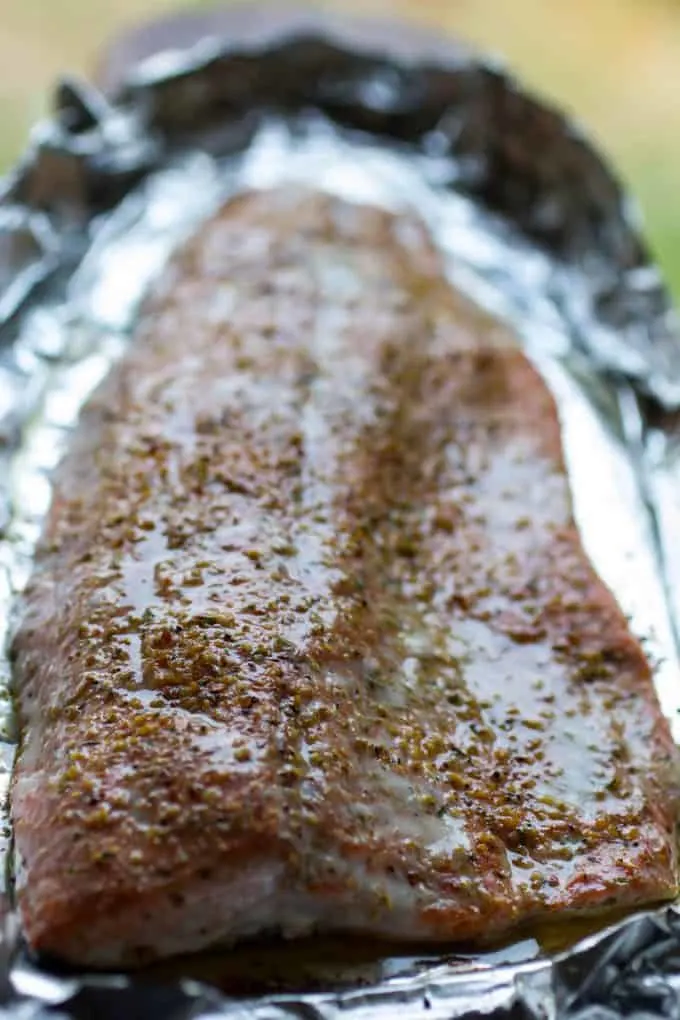 Lemon Pepper Traeger Grilled Salmon