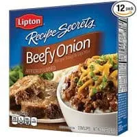 Lipton Recipe Secrets Soup and Dip Mix, Beefy Onion 2.2 oz, Pack of 12
