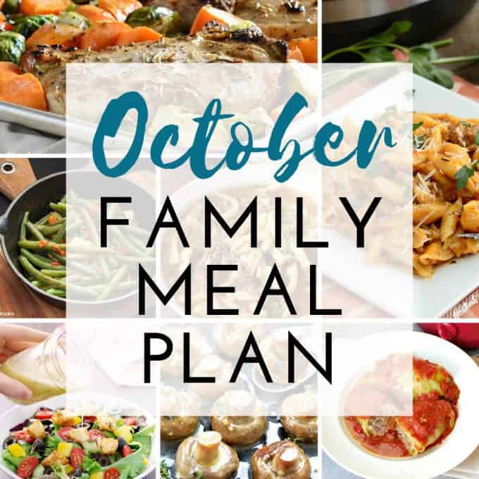 October Meal Plan