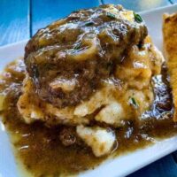 Instant Pot French Onion Burgers and Gravy