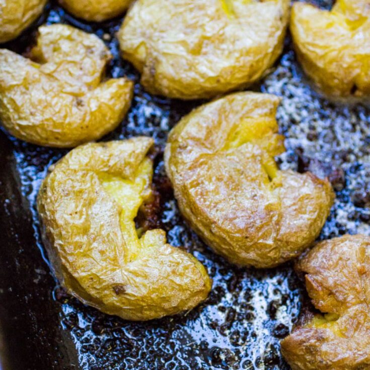 Traeger Smoked Smashed Potatoes