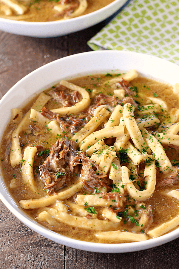 Love Bakes Good Cakes Slow Cooker Beef Noodles