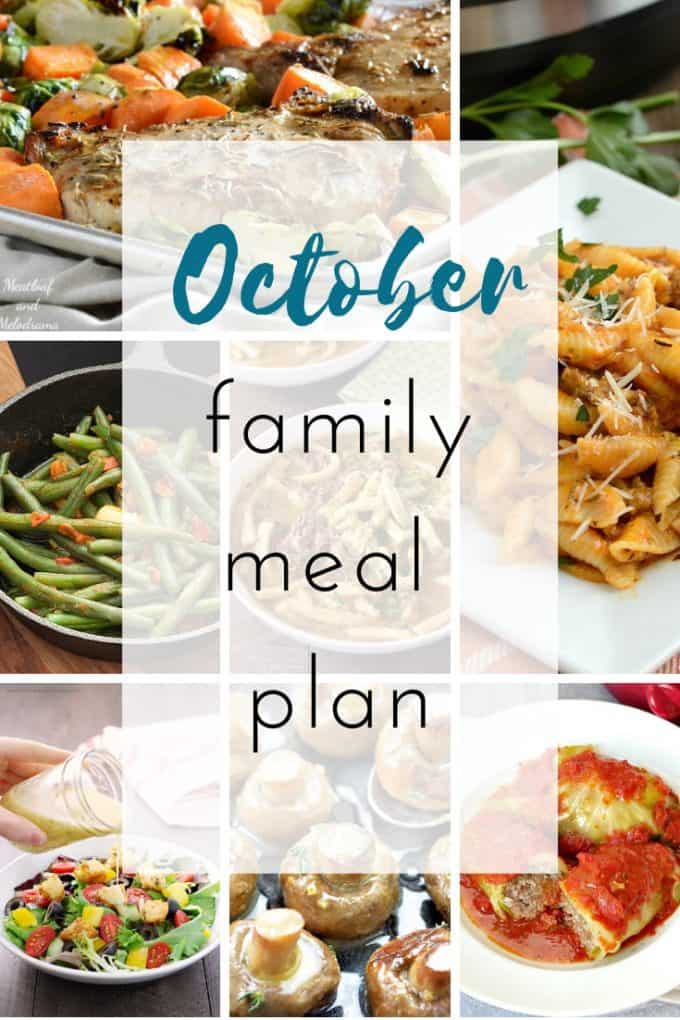 October Meal Plan