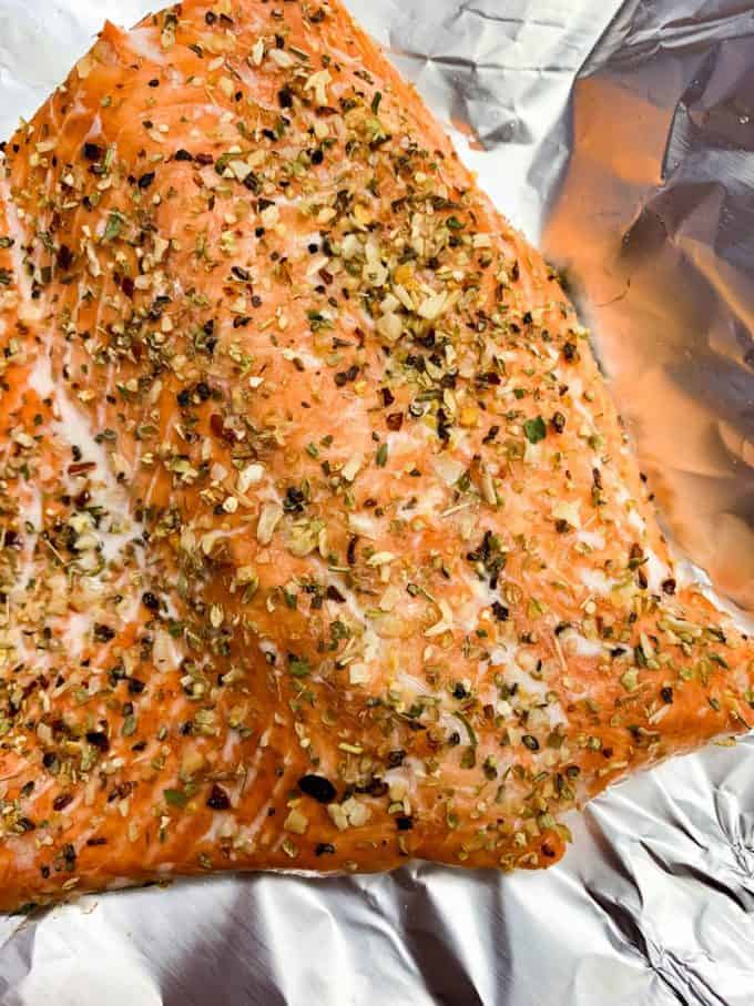 Salmon Orzo Greek Pasta Salad