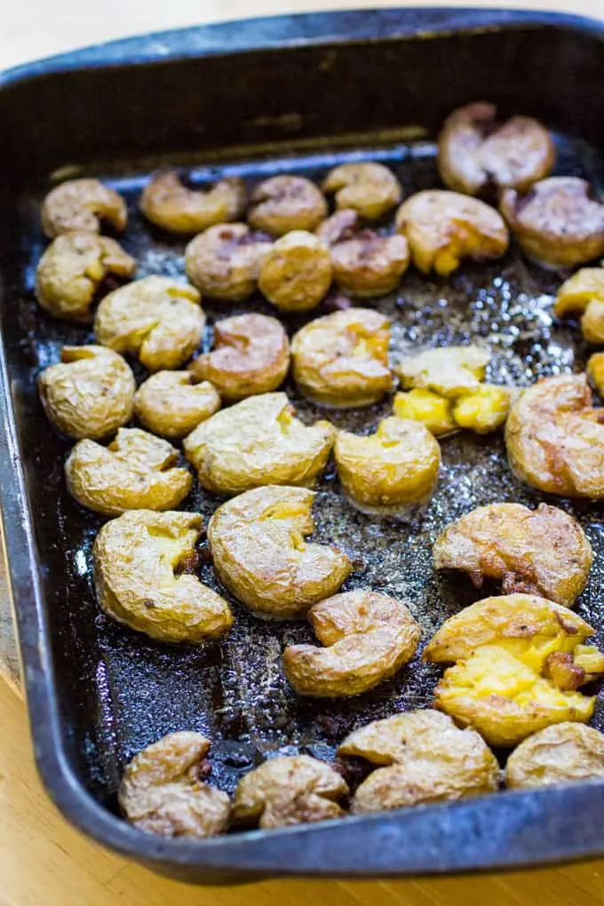 Traeger Smoked Smashed Potatoes