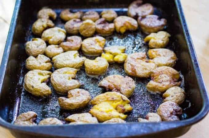 Smoked Smashed Potatoes