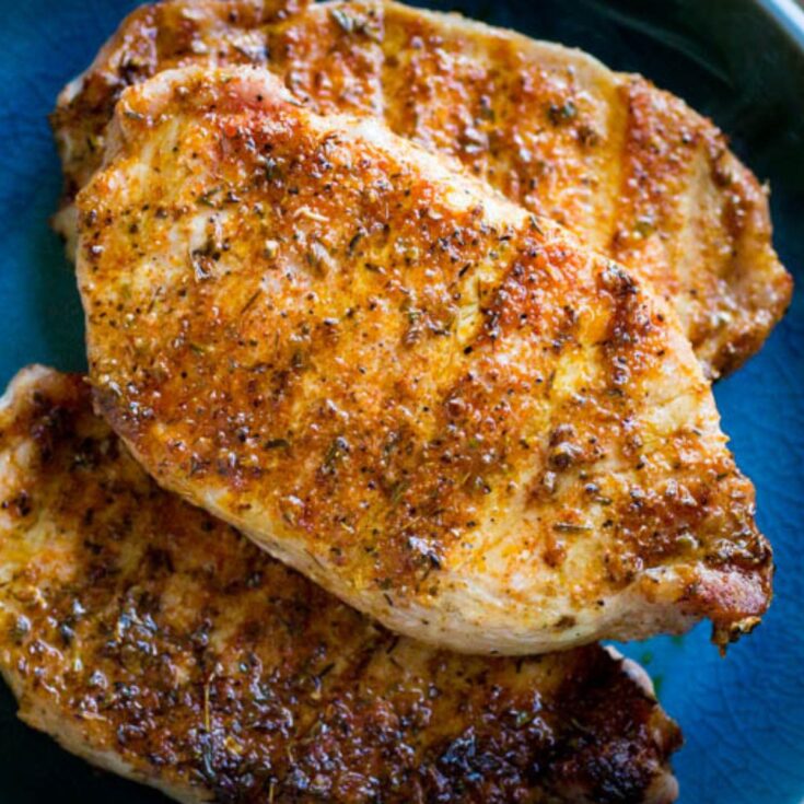 Traeger Blackened Pork Chops