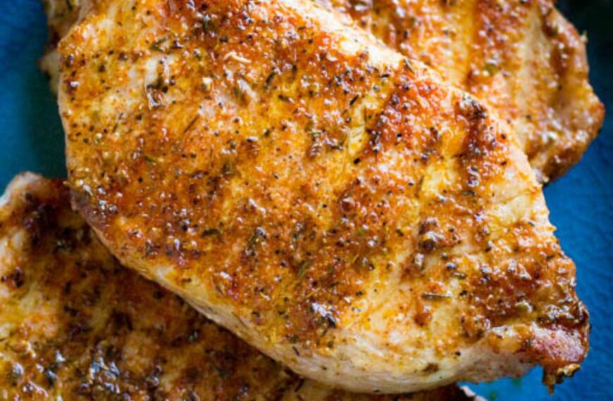 Traeger Blackened Pork Chops