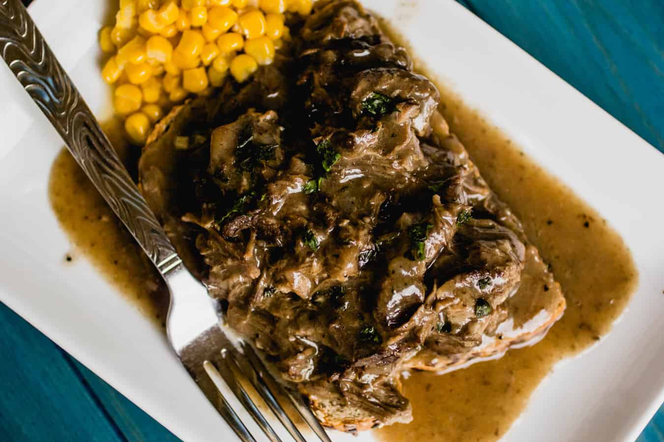Shredded Steak and Gravy on Toast Easy Instant Pot Comfort Food Recipe