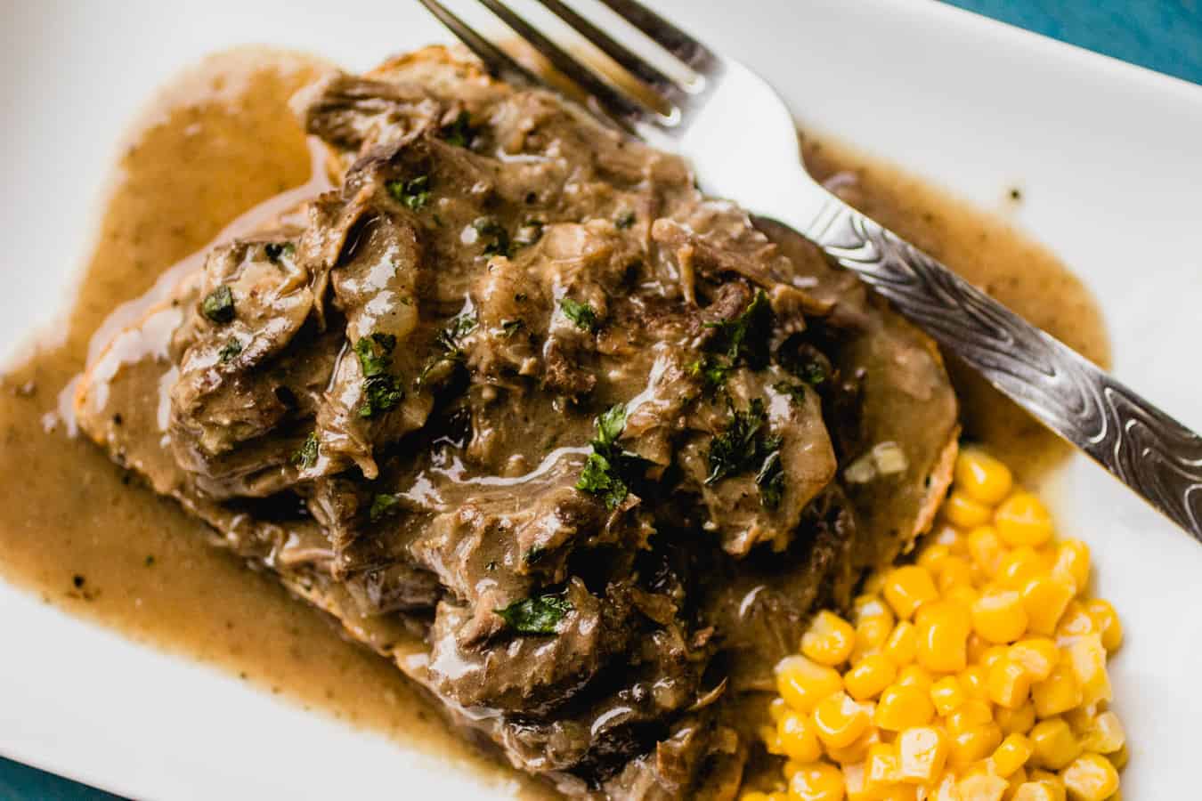 Shredded Steak and Gravy on Toast Easy Instant Pot Comfort Food Recipe