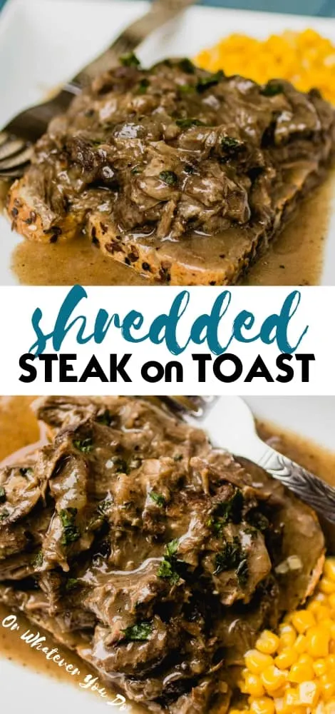 Shredded Steak on Toast