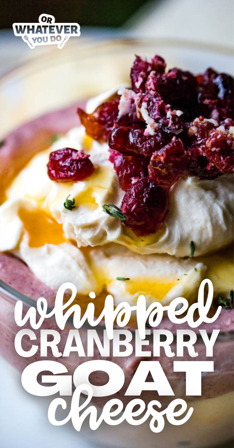 Whipped Cranberry Goat Cheese