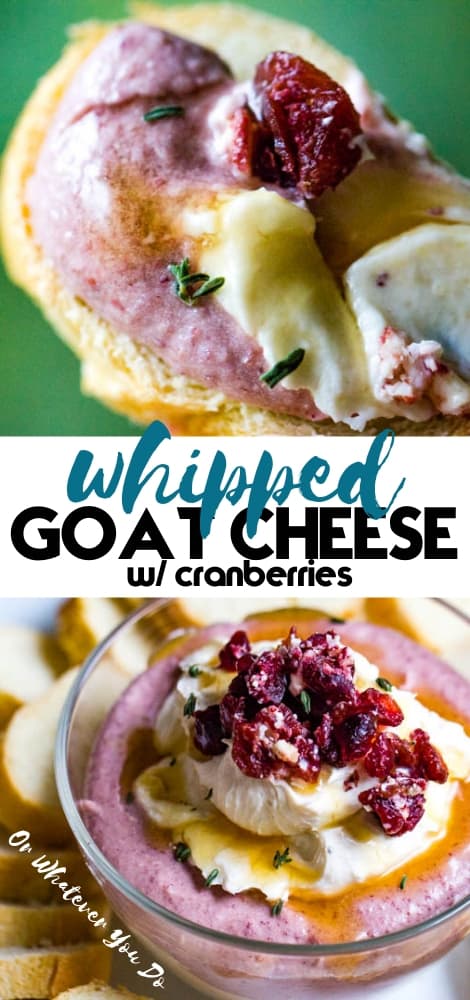 Whipped Cranberry Goat Cheese