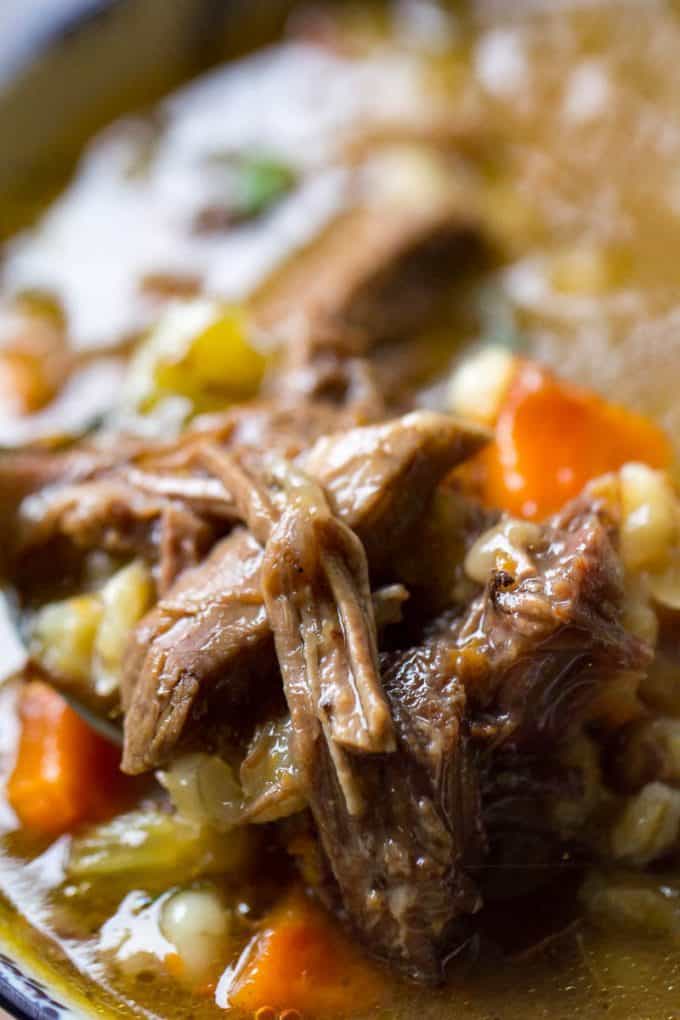 Beef Barley Soup with Prime Rib | Leftover Prime Rib ...