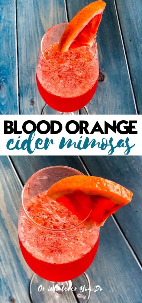 Blood Orange Cider Mimosa