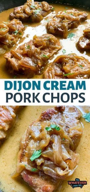 Instant Pot Pork Chops with Dijon Cream Sauce - Or Whatever You Do