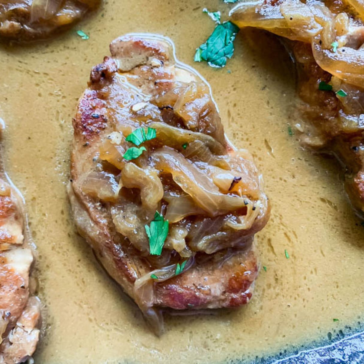 Instant Pot Pork Chops with Dijon Cream Sauce