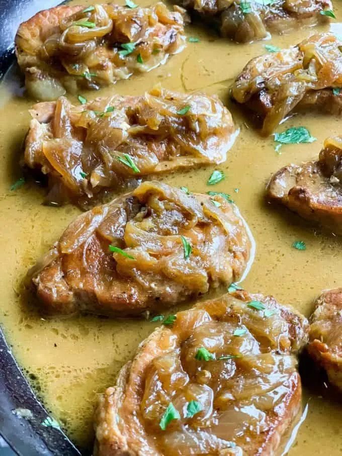 Instant Pot Dijon Cream Pork Chops