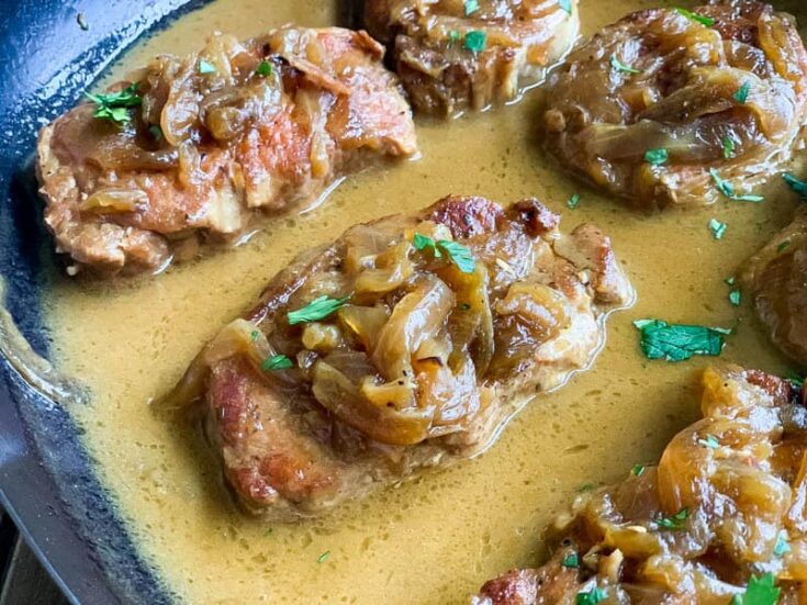 Instant Pot Dijon Cream Pork Chops