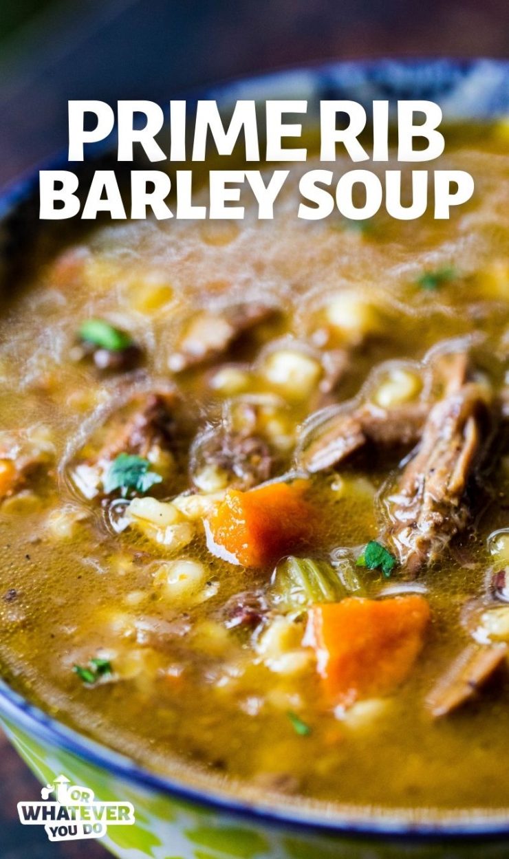 Beef Barley Soup With Prime Rib Leftover Prime Rib Recipe From Owyd