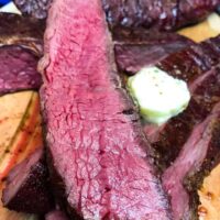 Traeger Reverse Seared Flank Steak