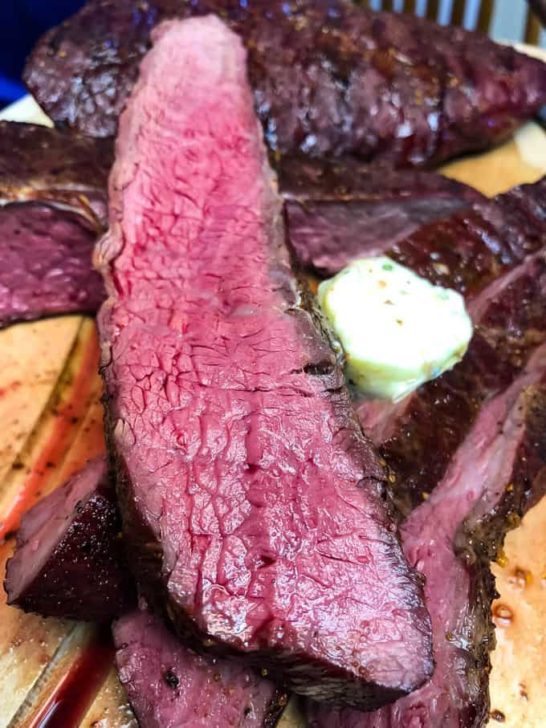 Reverse Seared Traeger Flank Steak Delicious woodfired grill recipe