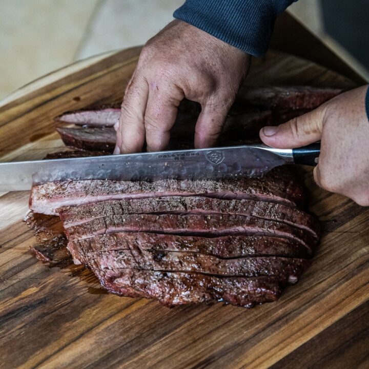 Traeger Reverse Seared Flank Steak