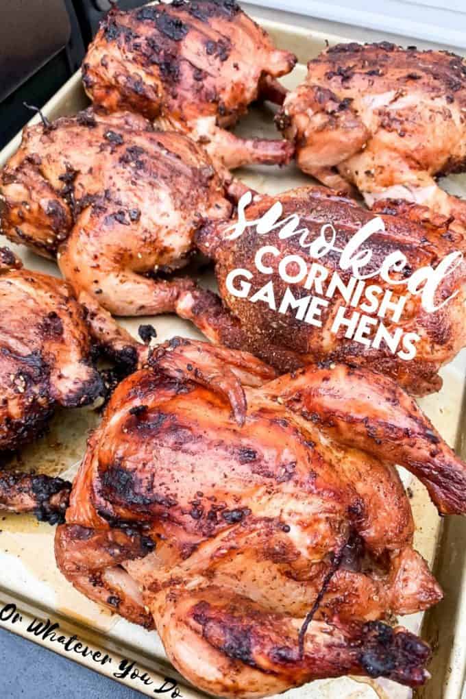 Traeger Smoked Cornish Hens