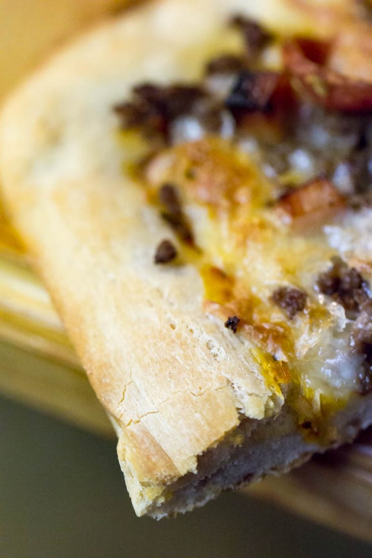 Three Meat Pizza Homemade Meat Lovers' Pizza Recipe