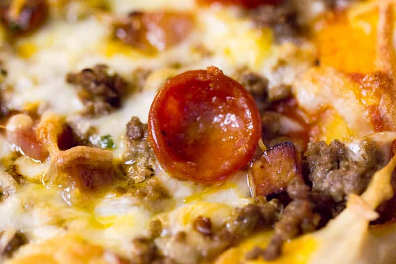 Three Meat Pizza Homemade Meat Lovers' Pizza Recipe