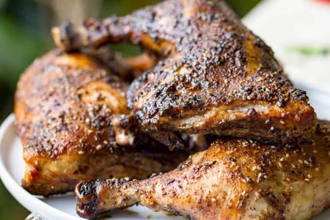 Traeger Grilled Chicken Quarters