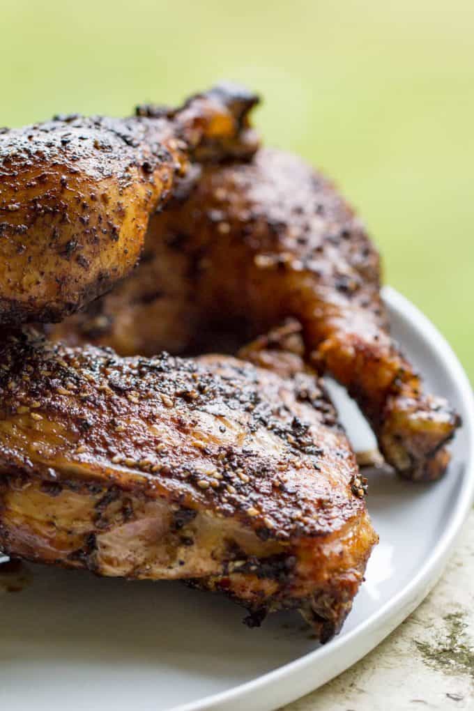 Traeger Grilled Chicken Quarters