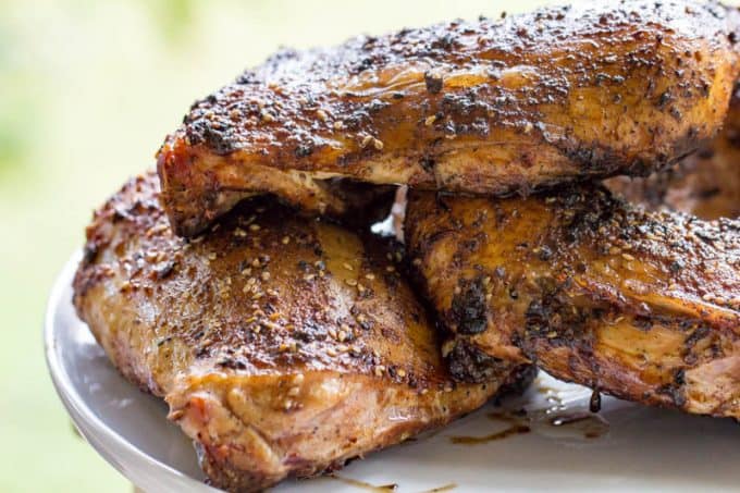 Traeger Grilled Chicken Quarters