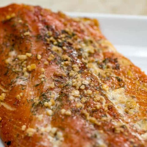 Garlic Dill Smoked Salmon