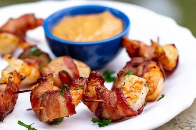 Traeger Bacon-Wrapped Shrimp