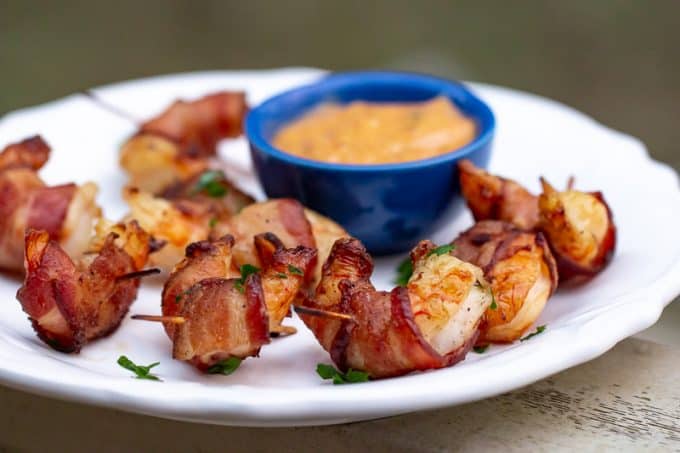 Traeger Bacon-Wrapped Shrimp