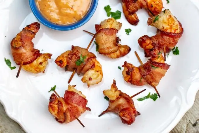 Traeger Bacon-Wrapped Shrimp