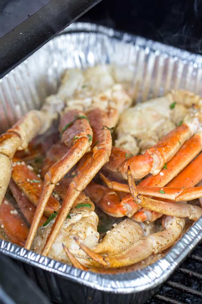 Traeger Grilled Crab Legs Easy woodfired crab leg recipe