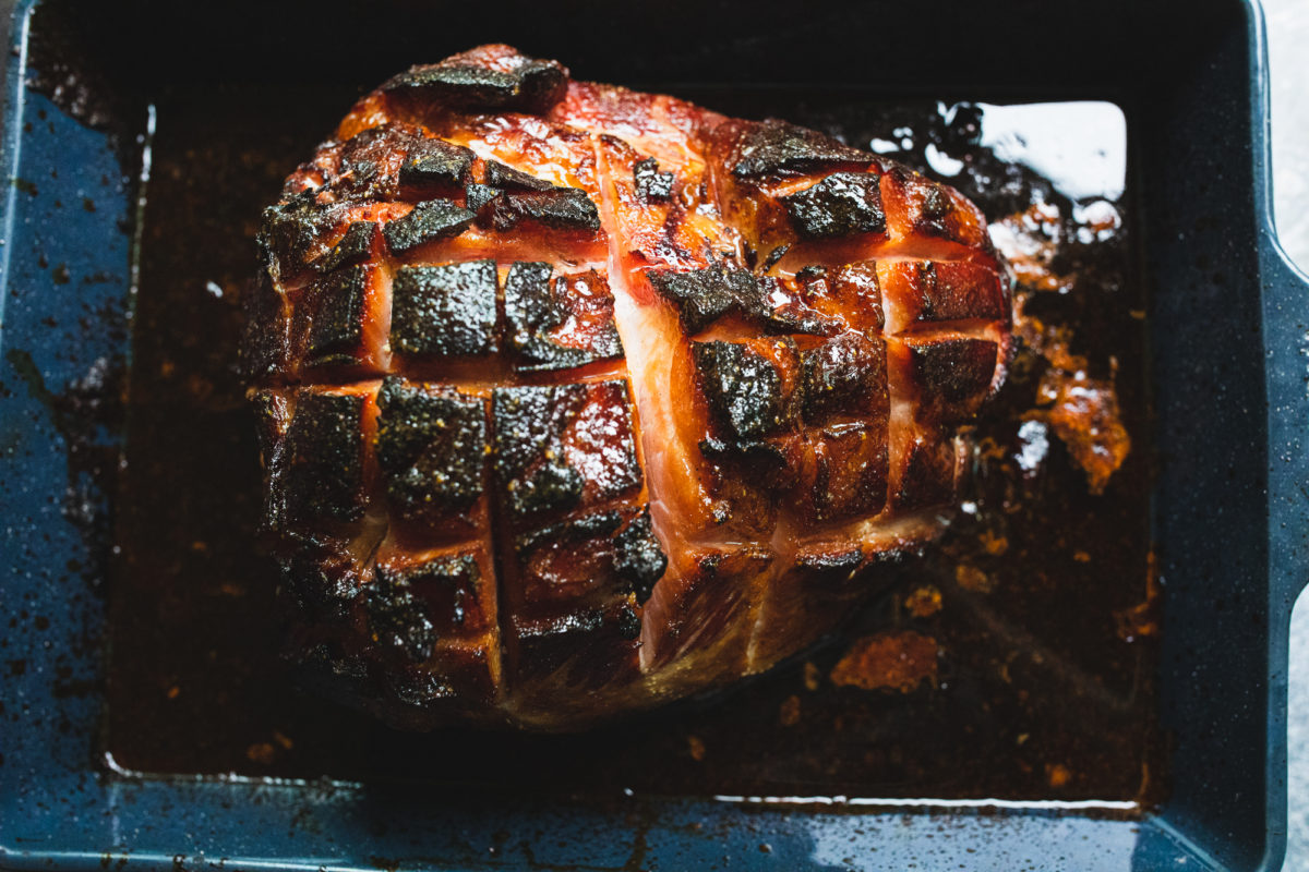 Traeger Smoked Ham Easy glazed doublesmoked ham recipe