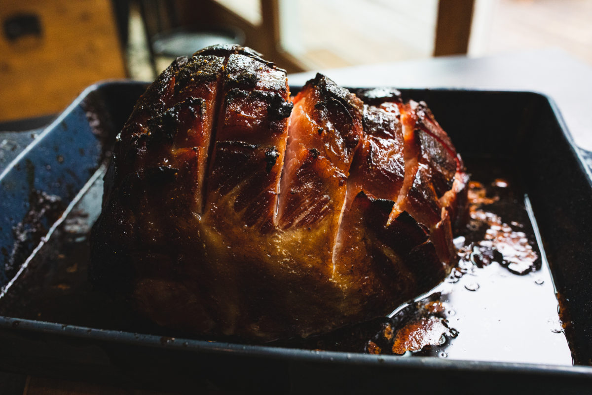 Traeger Smoked Ham Easy glazed doublesmoked ham recipe